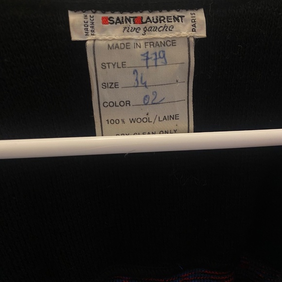 Amazing rare Yves Saint Laurent rive gauche cropped wool coat - Picture 2 of 3